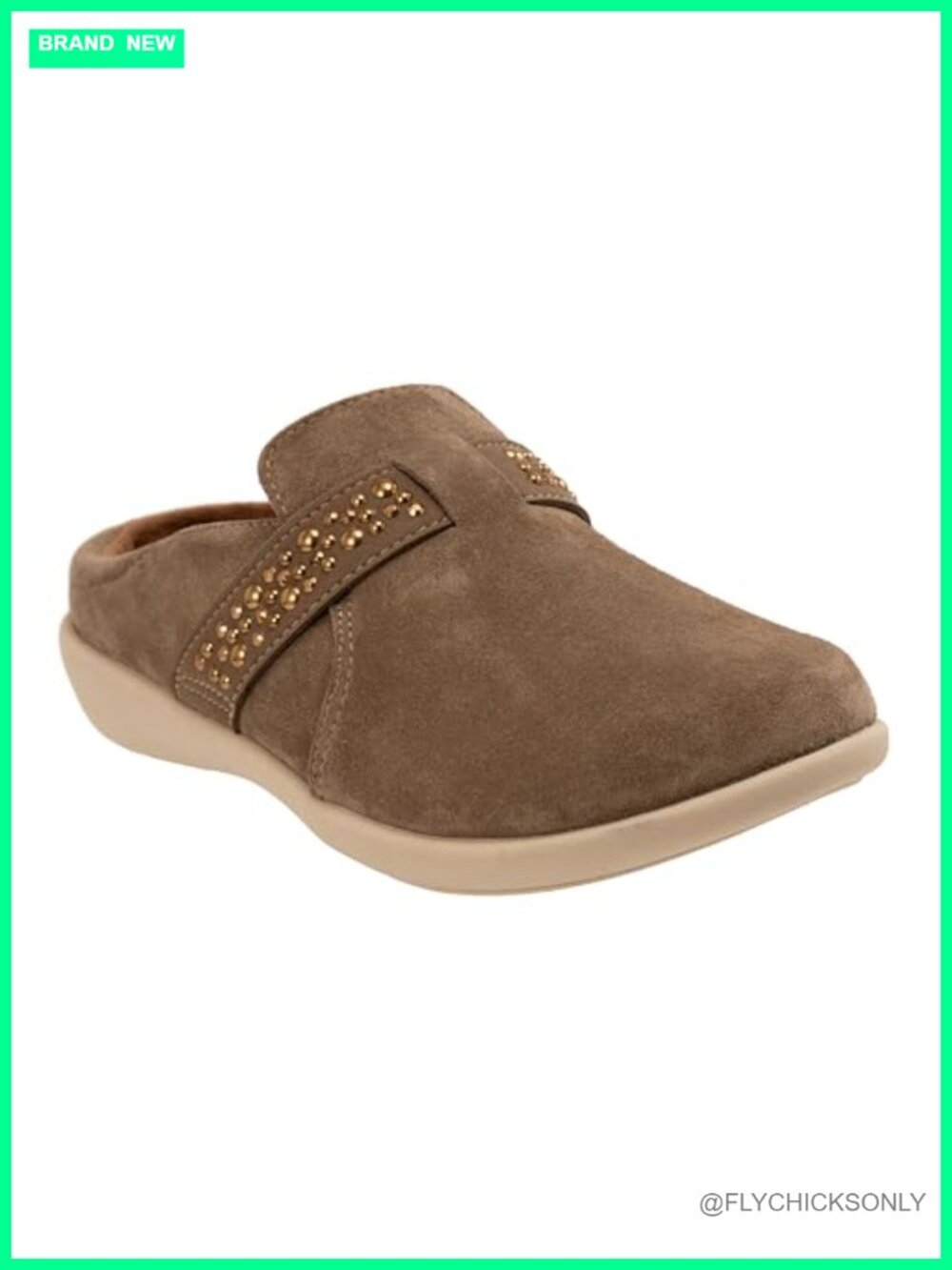 Suede Slip-On Mule Comfort Footbed Metatarsal Arch Support